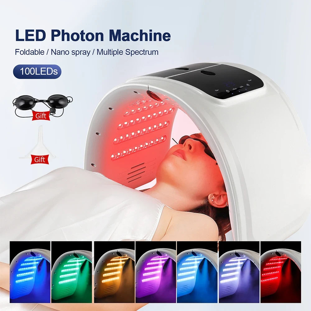 LED Skin Therapy Machine with Hydrating Nano Spray