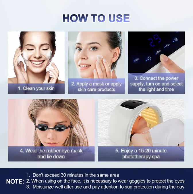 LED Skin Therapy Machine with Hydrating Nano Spray