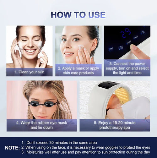LED Skin Therapy Machine with Hydrating Nano Spray