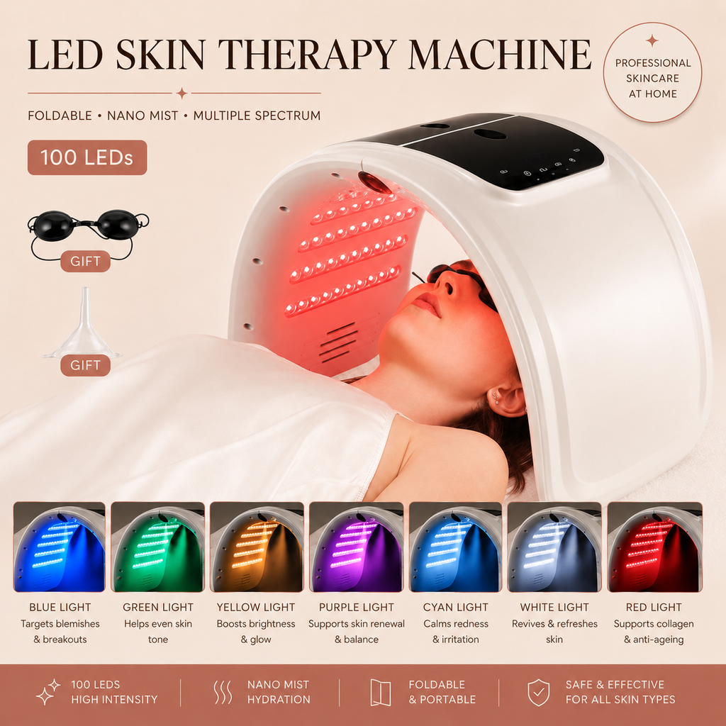 LED Skin Therapy Machine with Hydrating Nano Mist