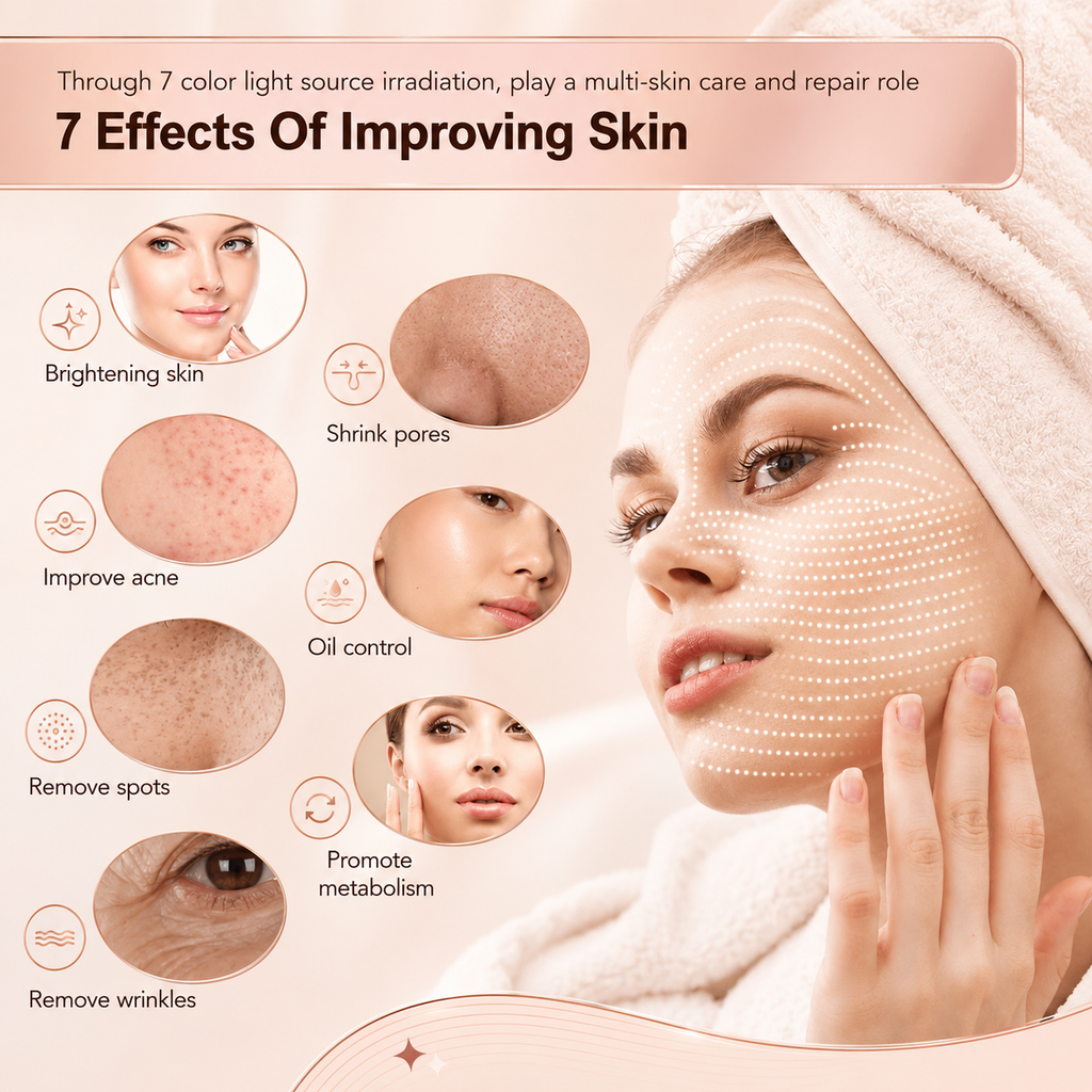 LED Skin Therapy Machine with Hydrating Nano Mist