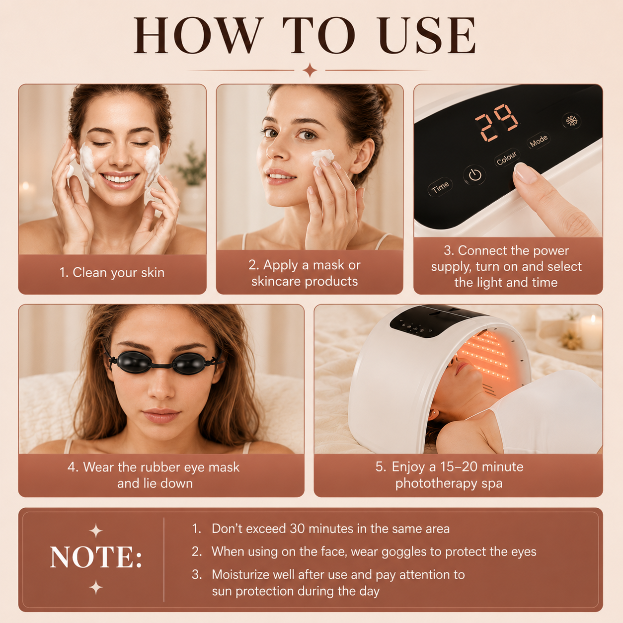 LED Skin Therapy Machine with Hydrating Nano Mist
